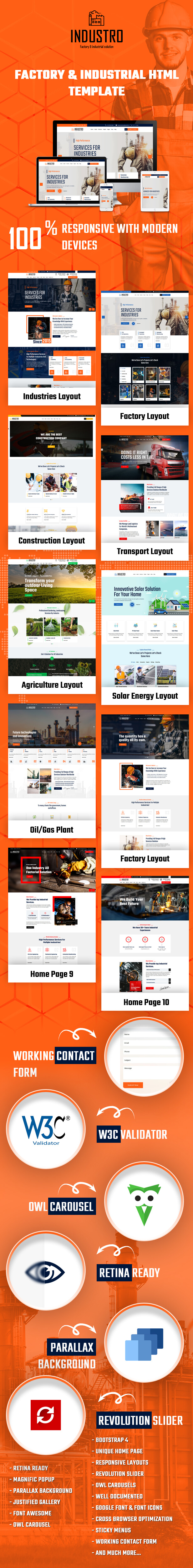 Industro - Factory & Industrial HTML Template